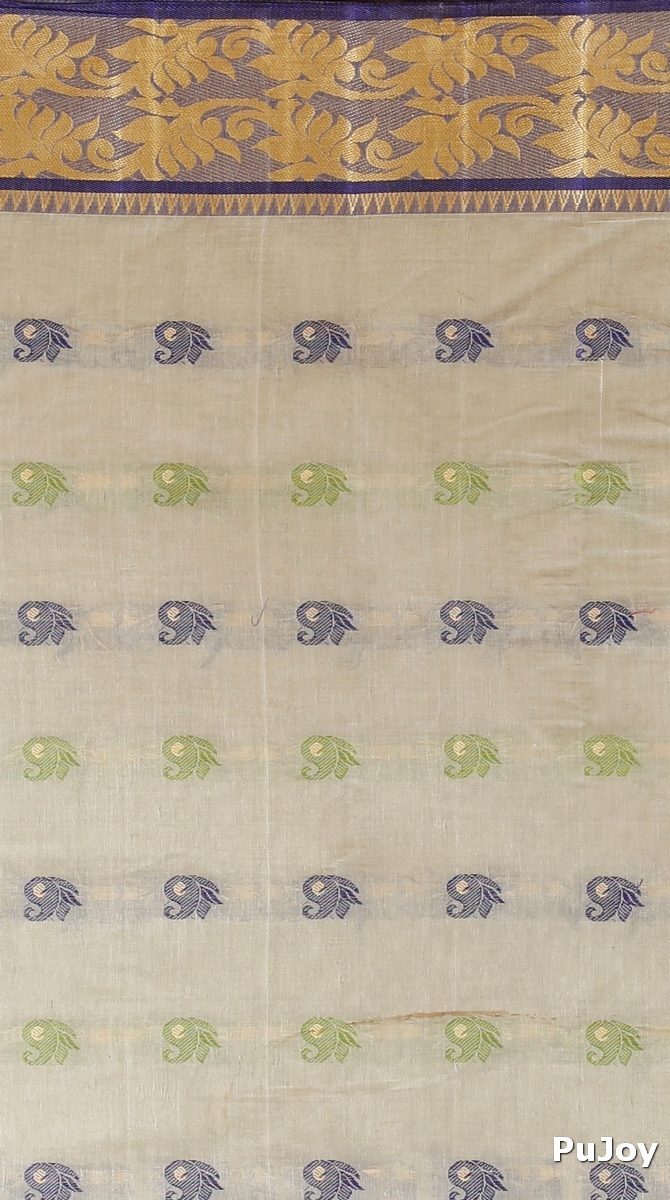 Grey Pure Cotton HasFul Tant Saree (786)