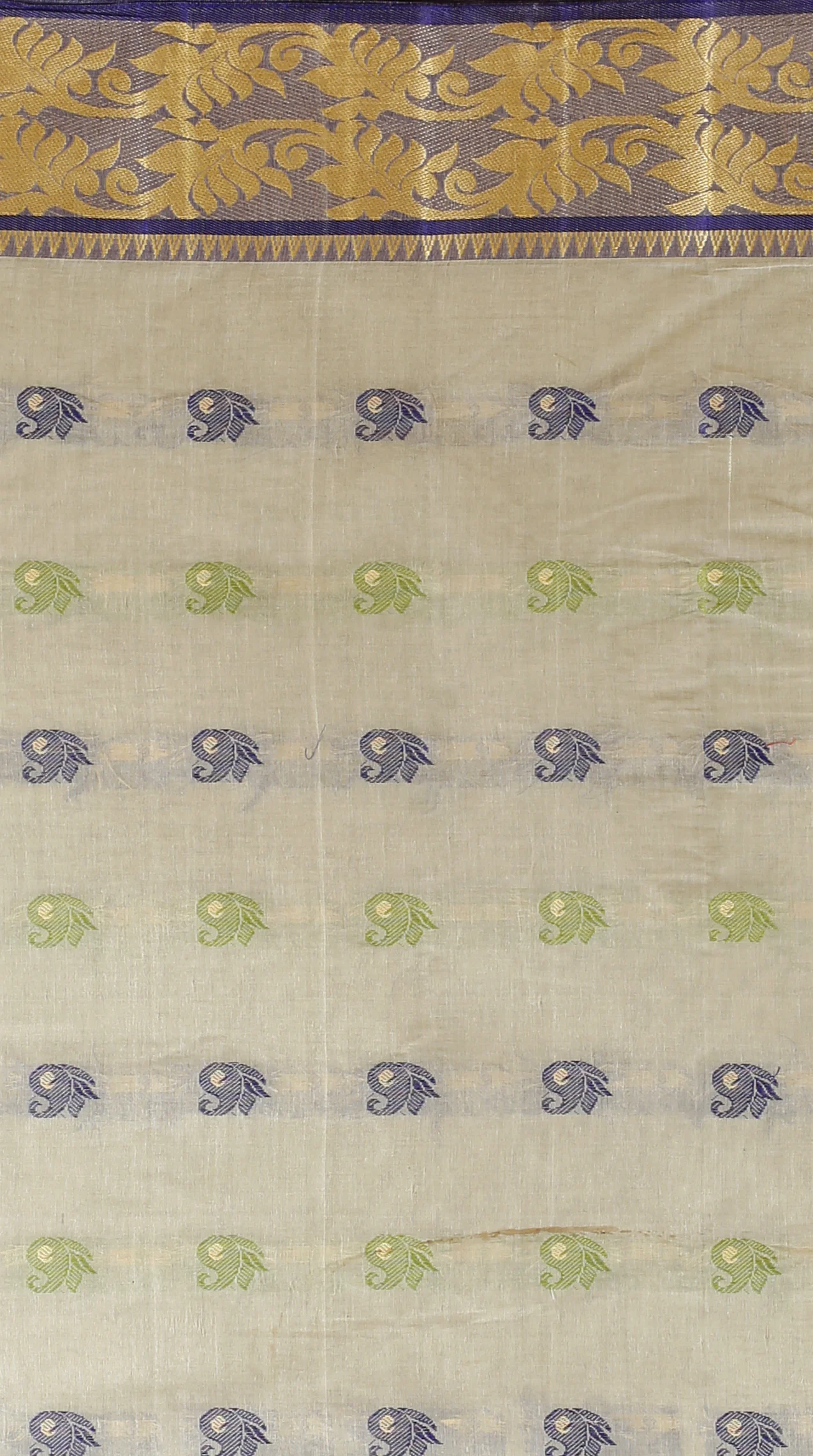 Grey Pure Cotton HasFul Tant Saree (786)