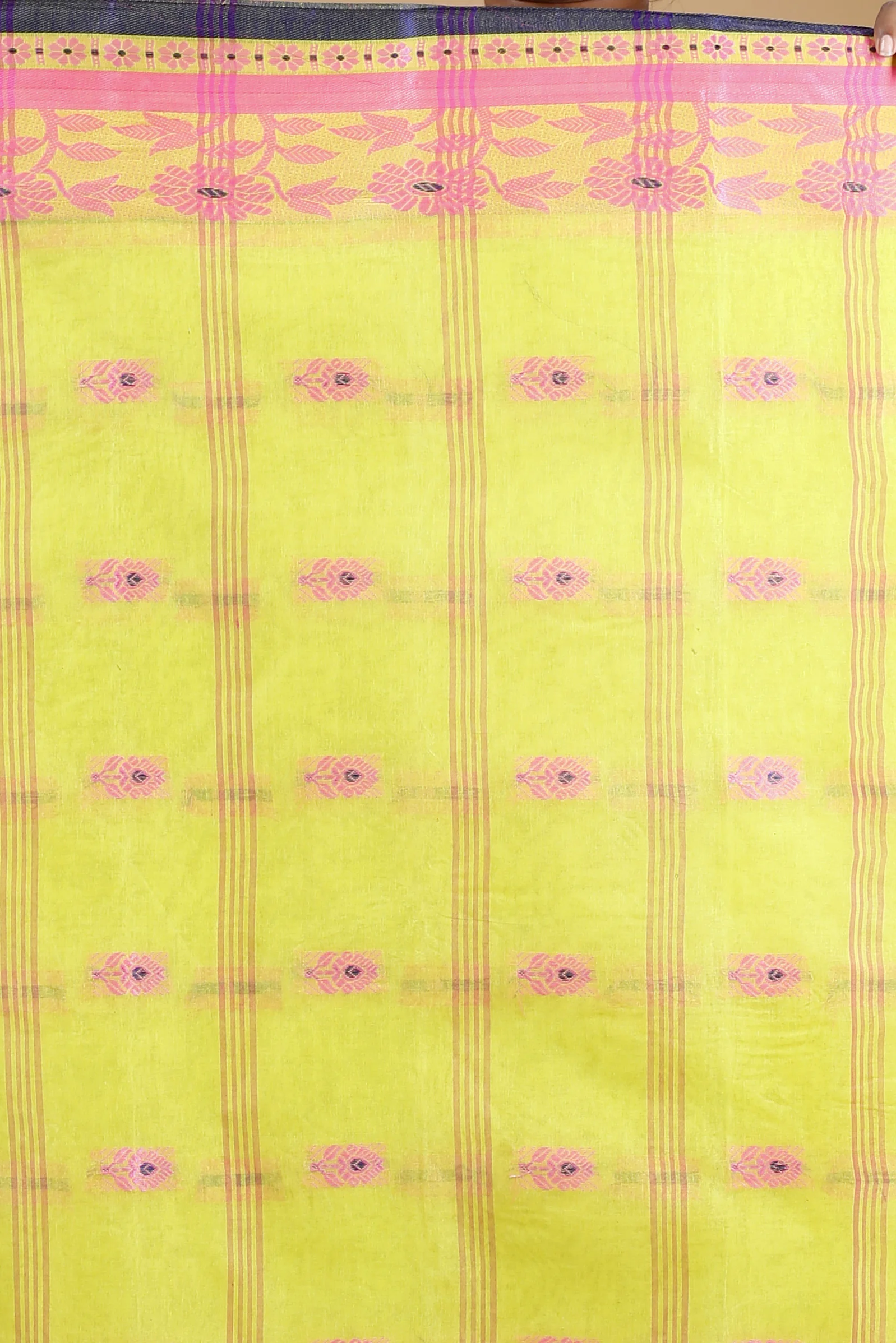 Green Pure Cotton Fultop_Tant Tant Saree (851)
