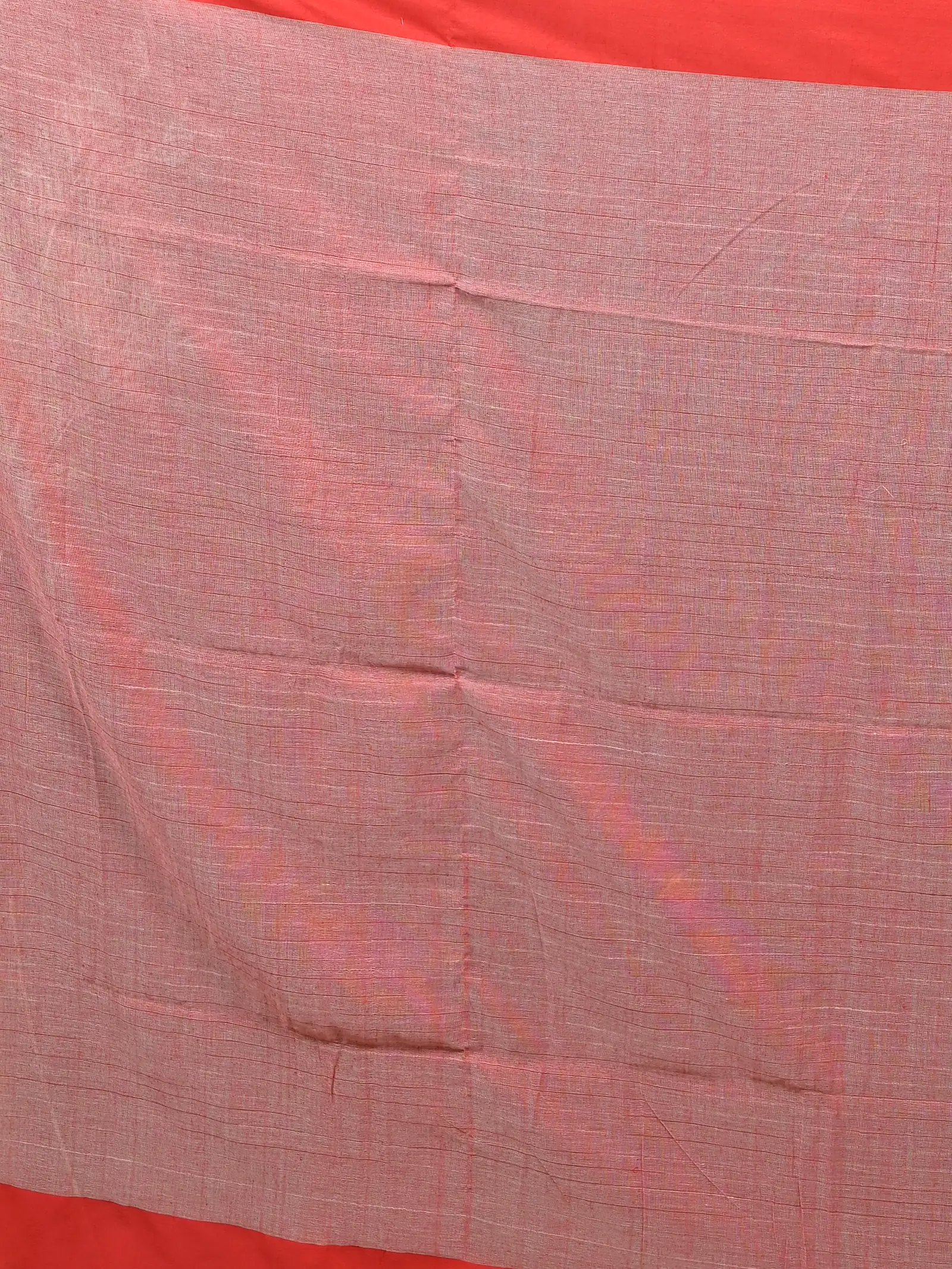 Red White Cotton Soumon Kotki Saree  (86)