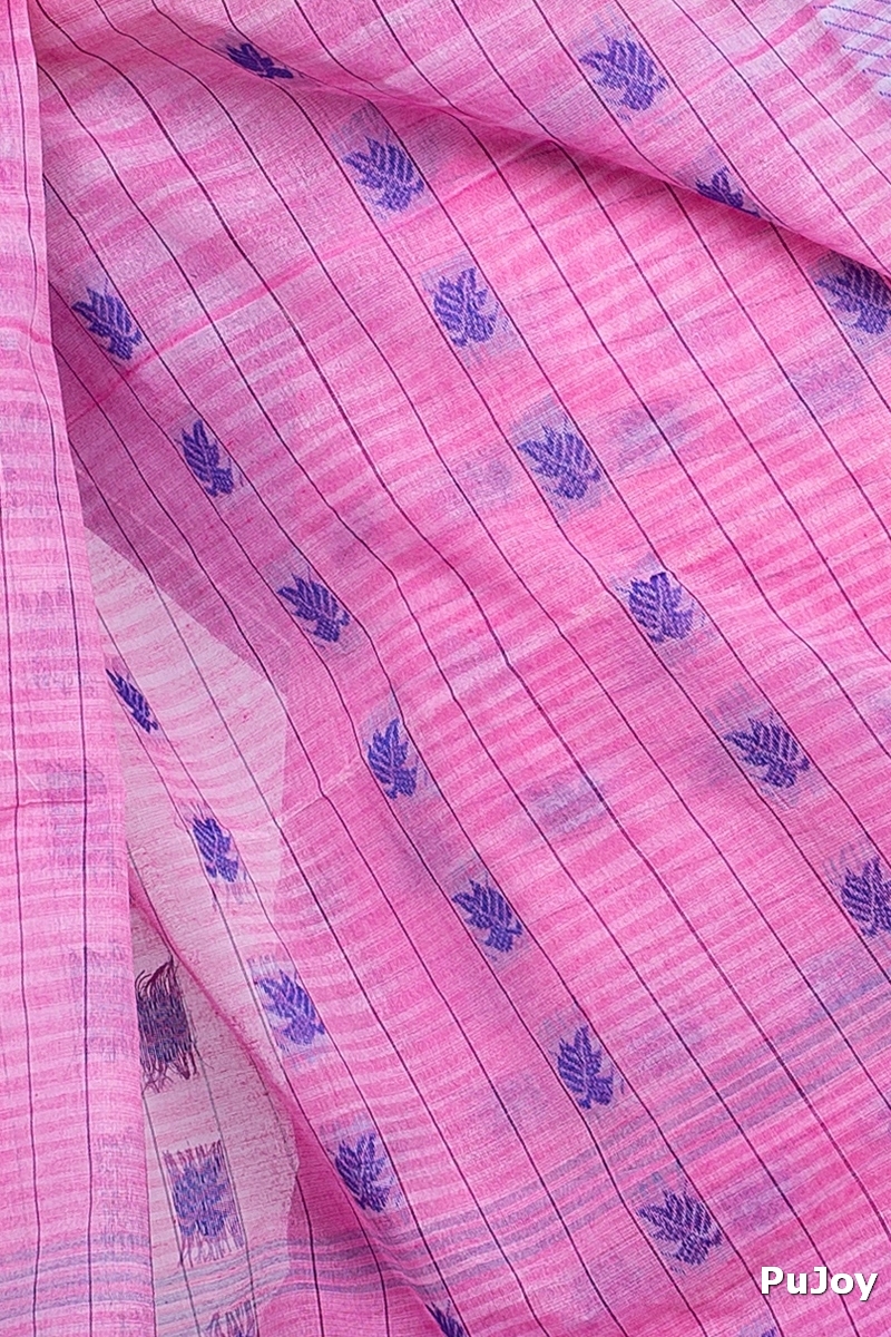 Pink Pure Cotton KotkiTat Tant Saree (890)