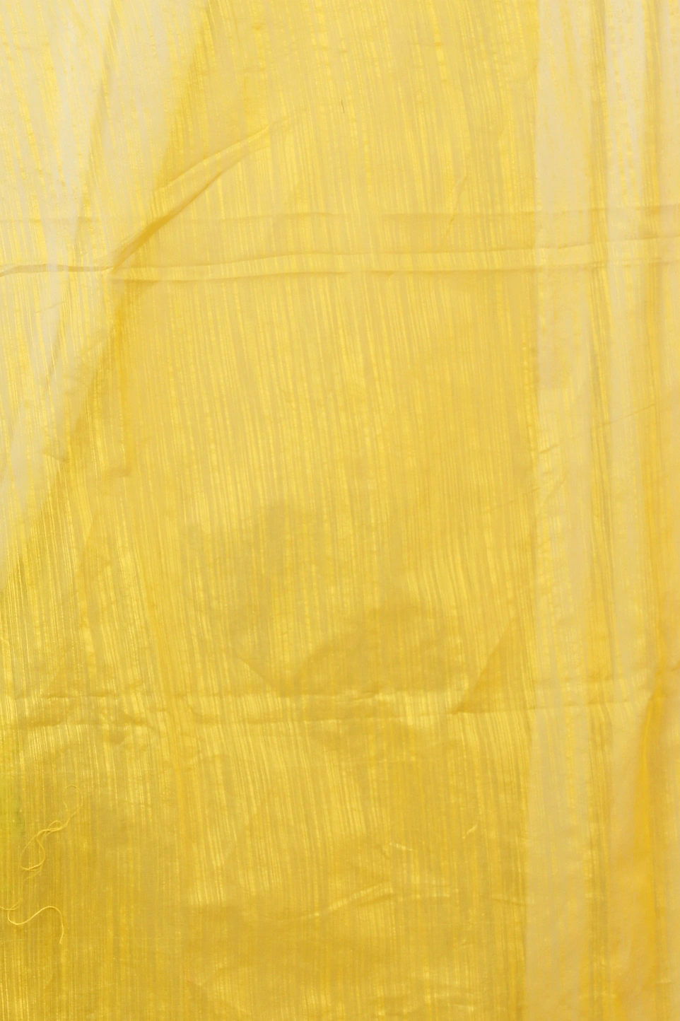 Yellow Blended Cotton Anito Hand Painted Saree (9005)