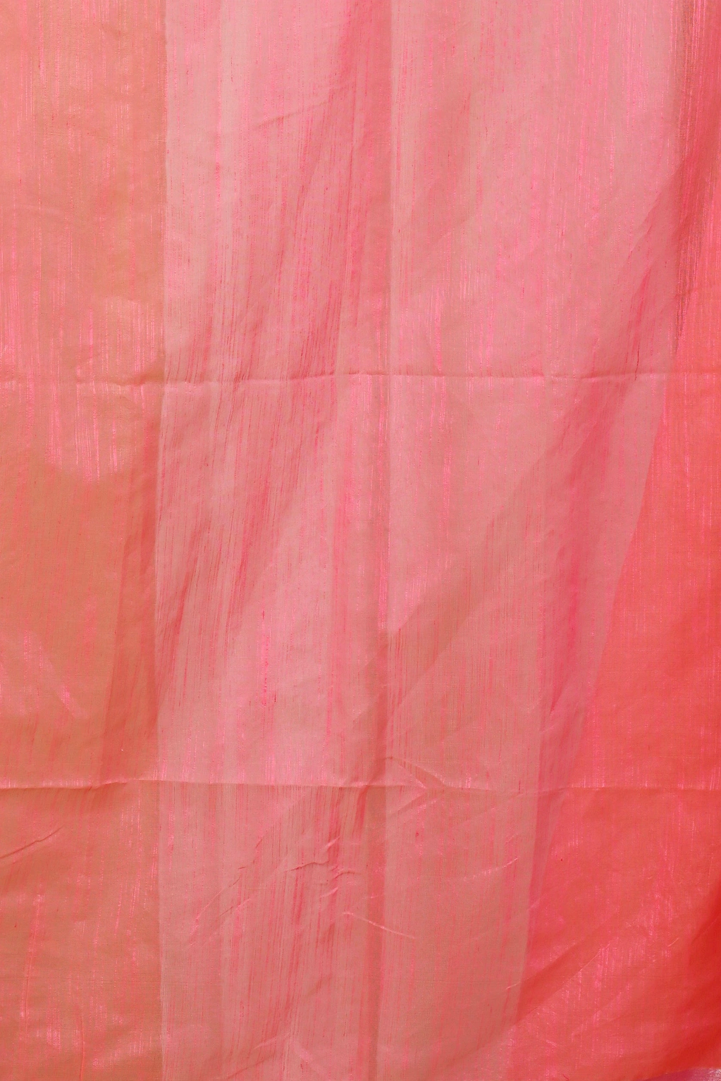 Peach Blended Cotton Anito Hand Painted Saree (9006)