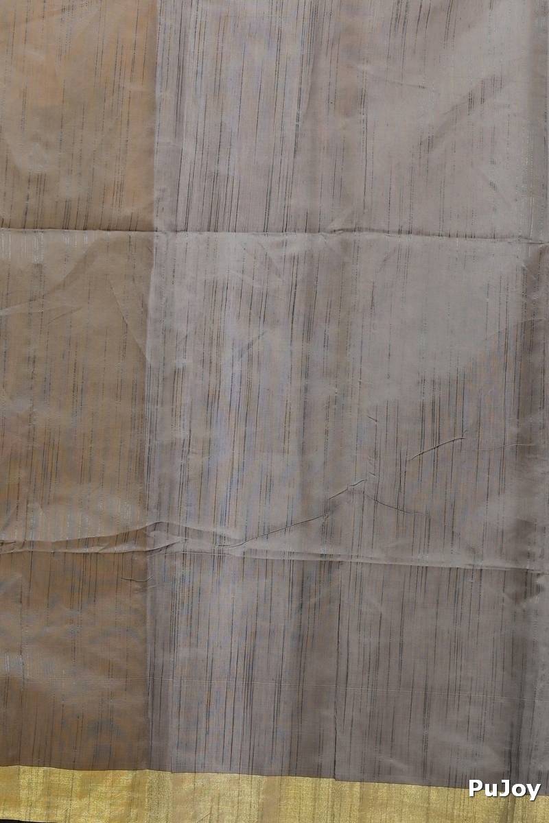 Dark Green Blended Cotton Anito Hand Painted Saree (9008)