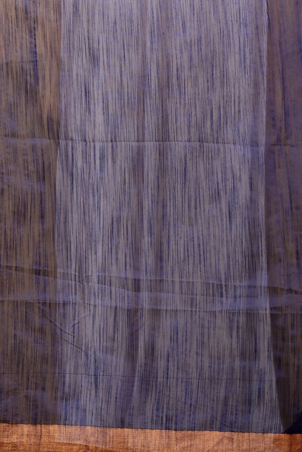 Naby Blue Blended Cotton Anito Hand Painted Saree (9010)