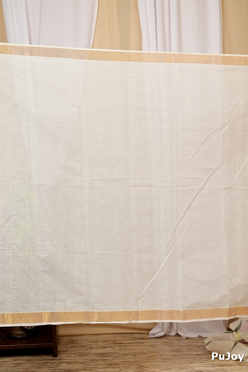 Multi-Coloured Pure Cotton Hataka Hand Painted Saree (9017)
