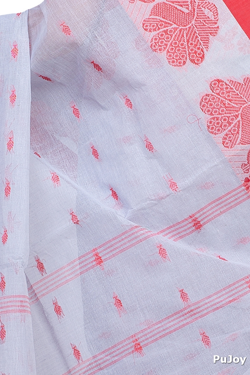 Assh Pure Cotton MOYUR PAR Tant Saree (902)
