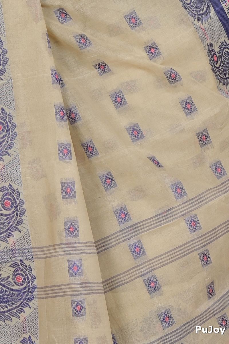 Grey Pure Cotton Aloka Tant Saree (906)