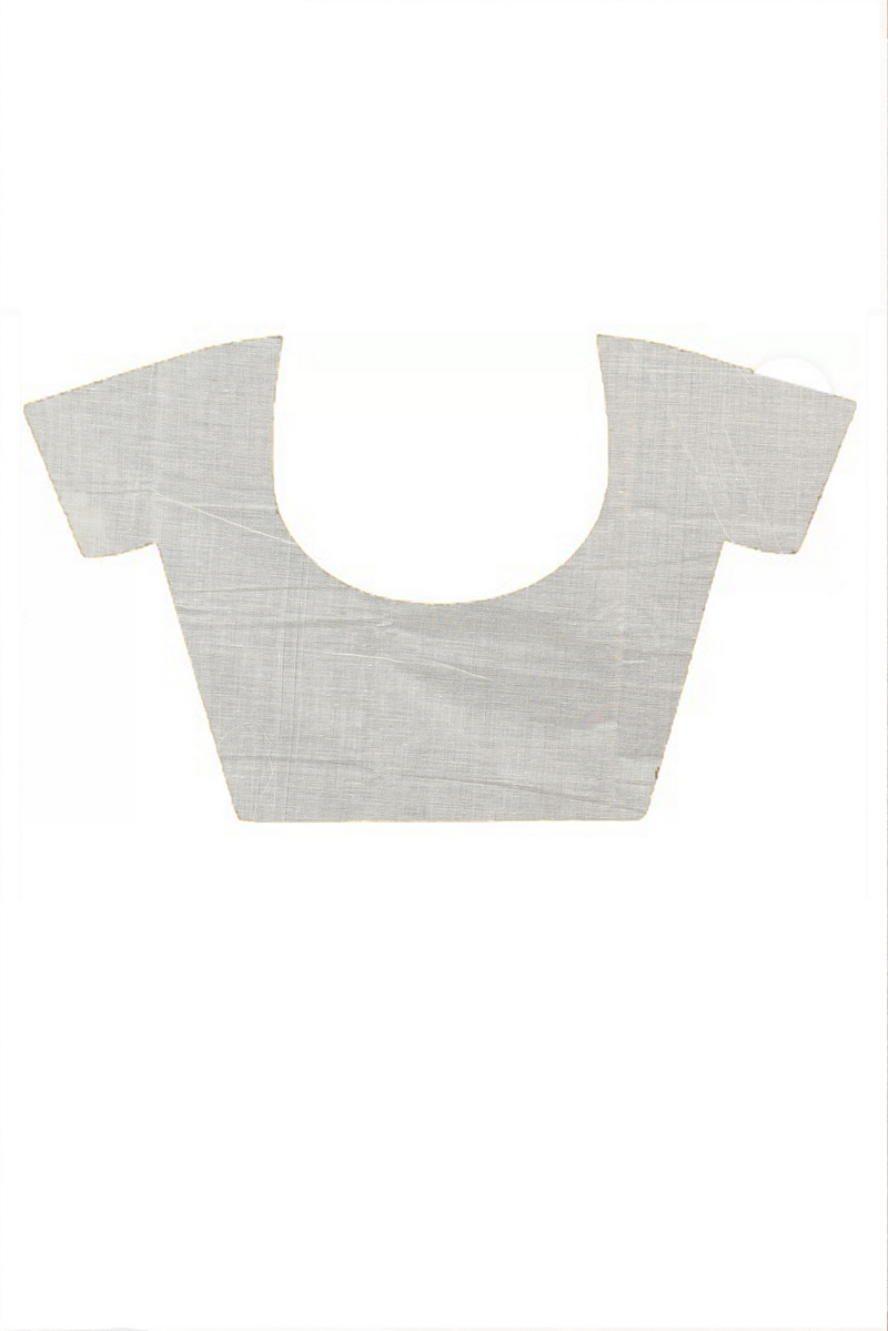 Yellow White Pure Cotton Hataka Hand Painted Saree (9072)