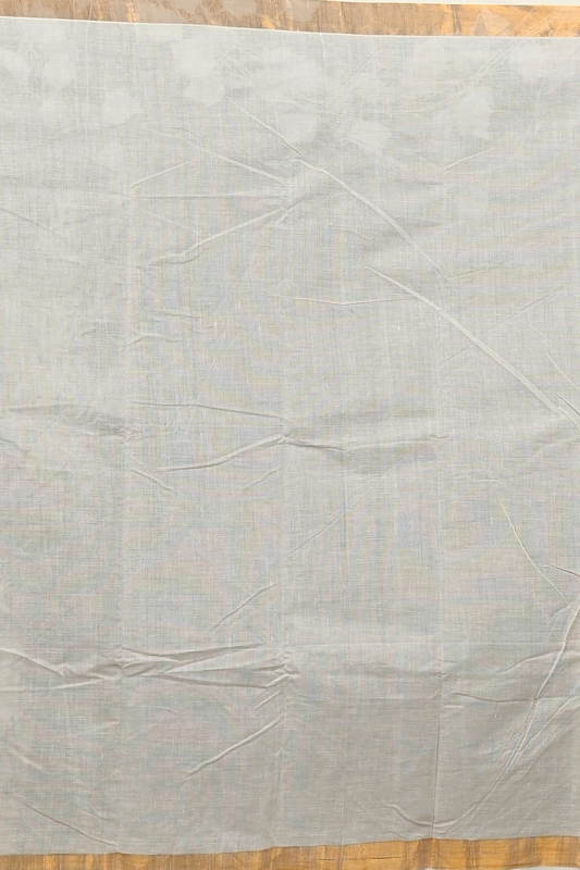 Multi-Coloured Pure Cotton Hataka Hand Painted Saree (9078)