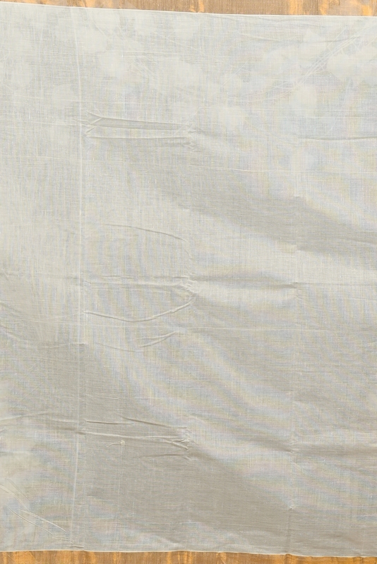 Multi-Coloured Pure Cotton Hataka Hand Painted Saree (9086)