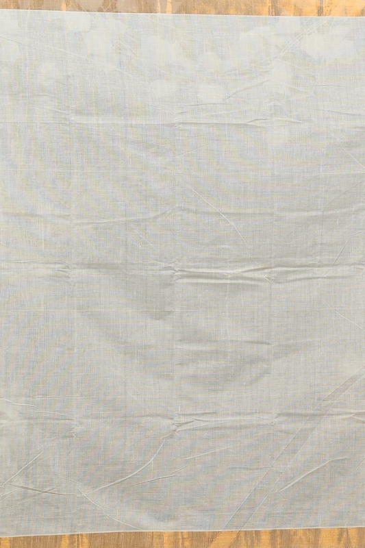 Multi-Coloured Pure Cotton Hataka Hand Painted Saree (9089)