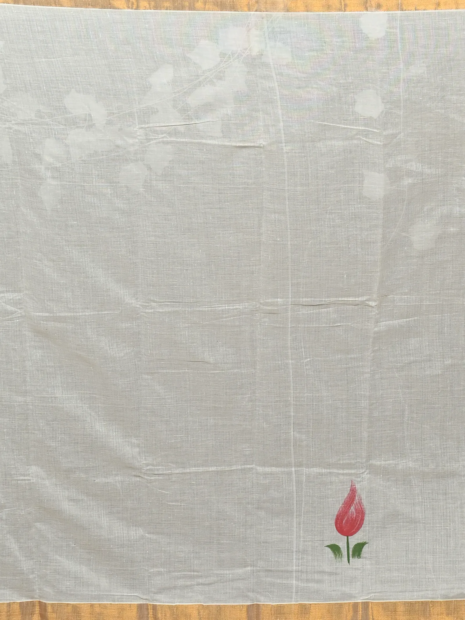 Multycolor Pure Cotton Hataka Hand Painted Saree (9118)