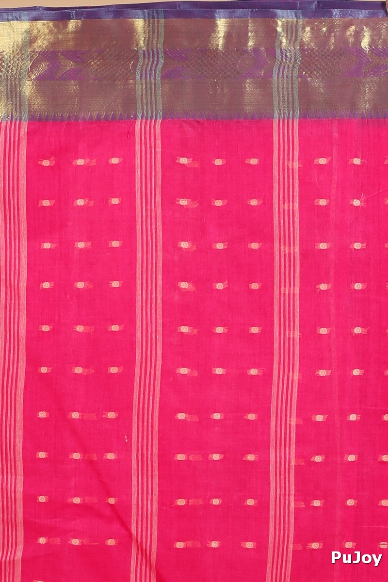 Pink Pure Cotton Griva Tant Saree (919)