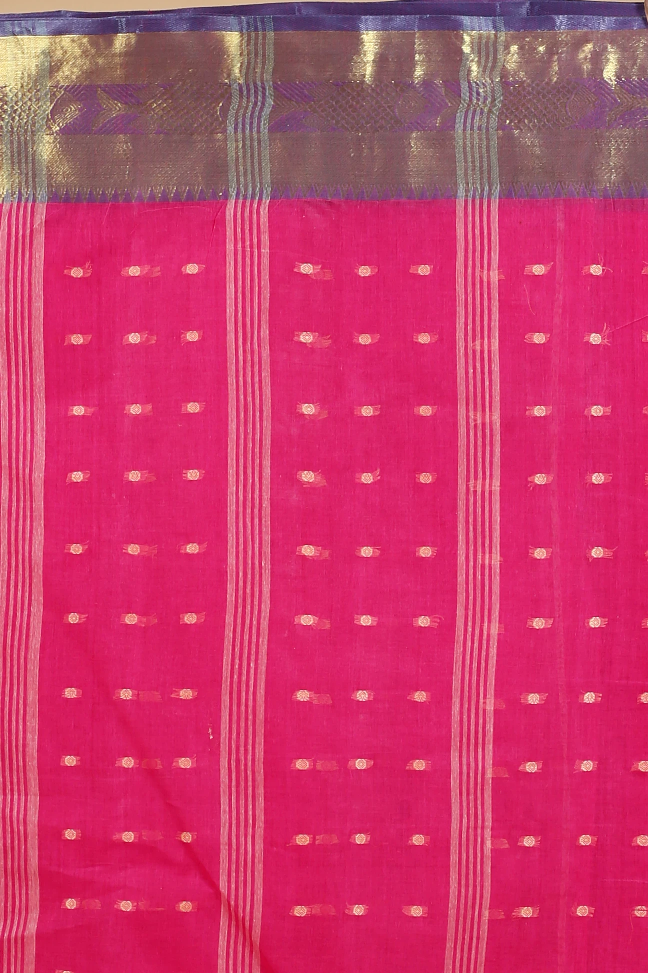 Pink Pure Cotton Griva Tant Saree (919)