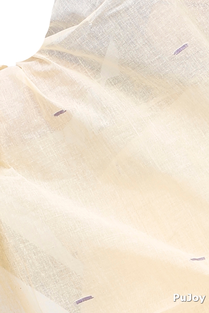 Cream Pure Cotton Gaela Tant Saree (921)