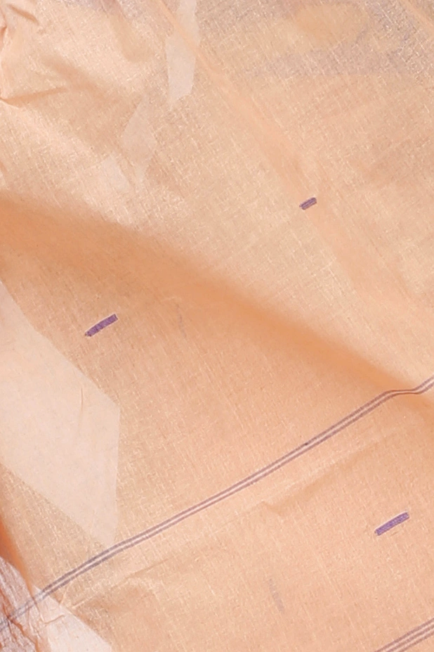 Light White Pure Cotton Gaela Tant Saree (923)