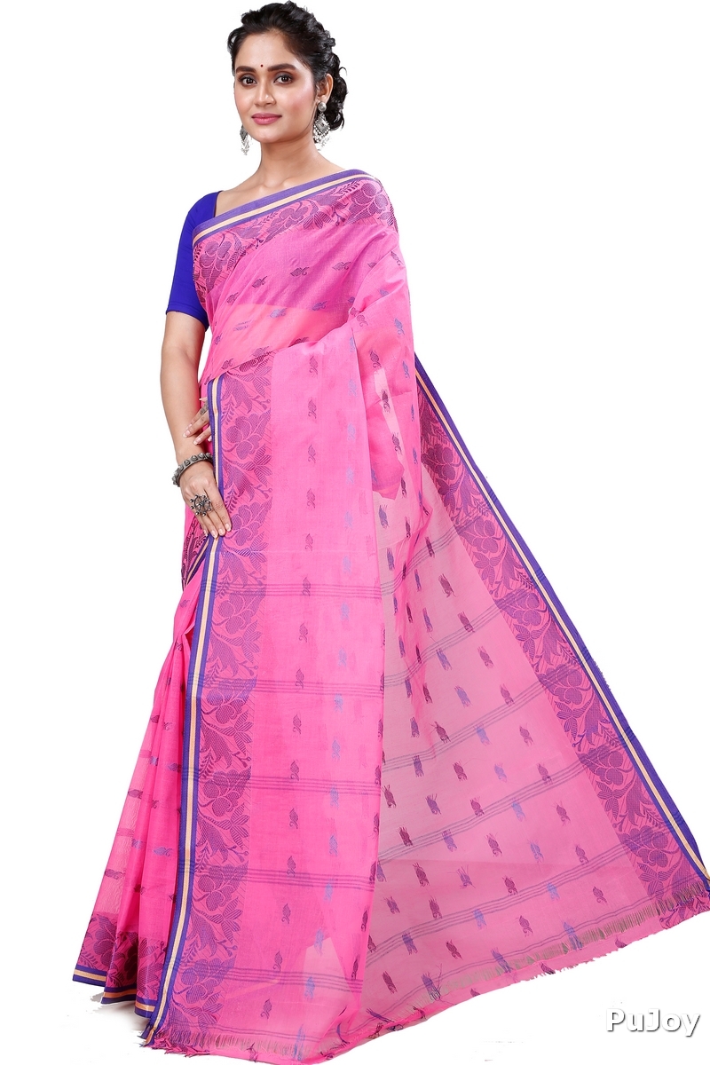 Pink Pure Cotton Rothika Tant Saree (965)
