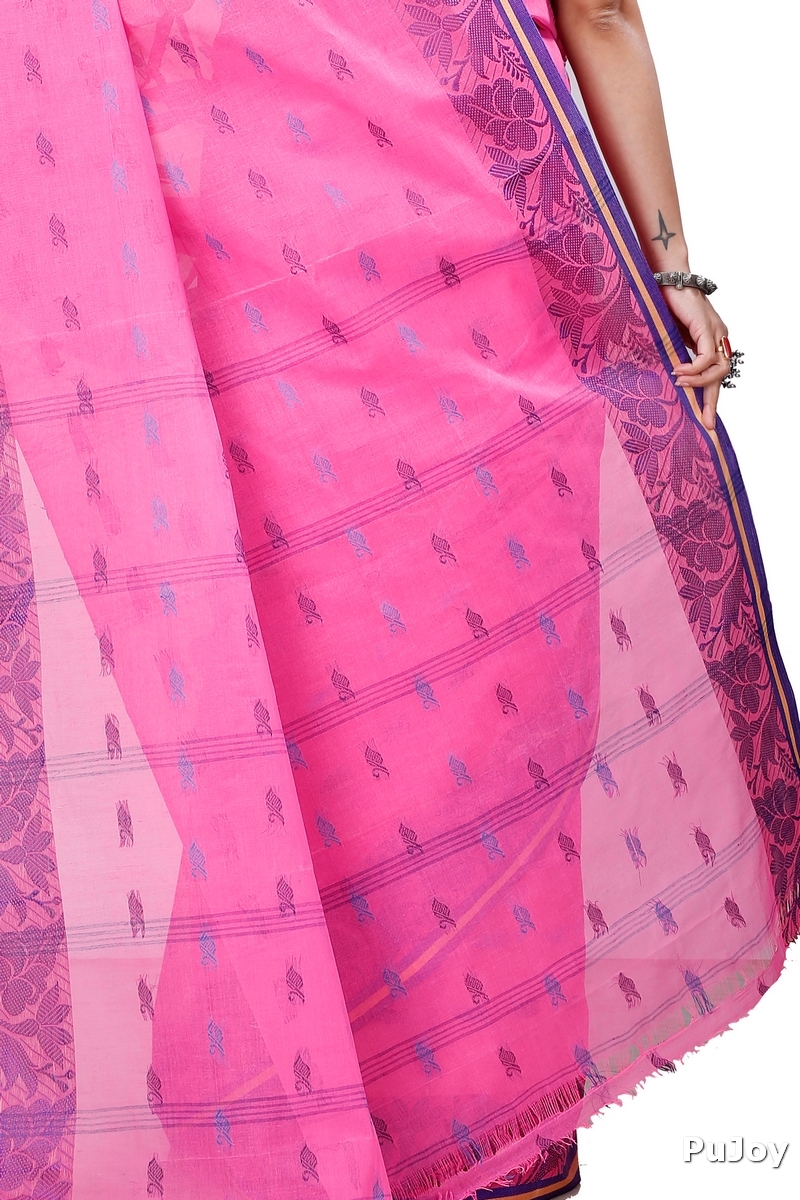 Pink Pure Cotton Rothika Tant Saree (965)