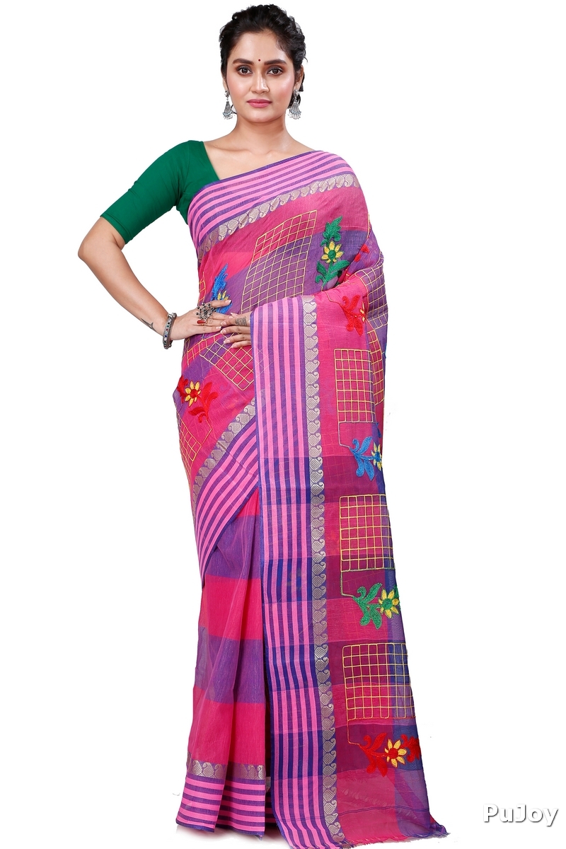 Dark Pink Pure Cotton Rivka Tant Embroidery (981)