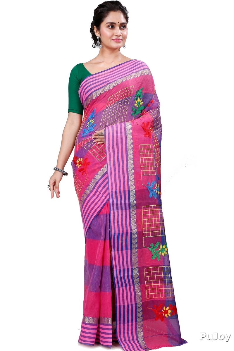 Dark Pink Pure Cotton Rivka Tant Embroidery (981)
