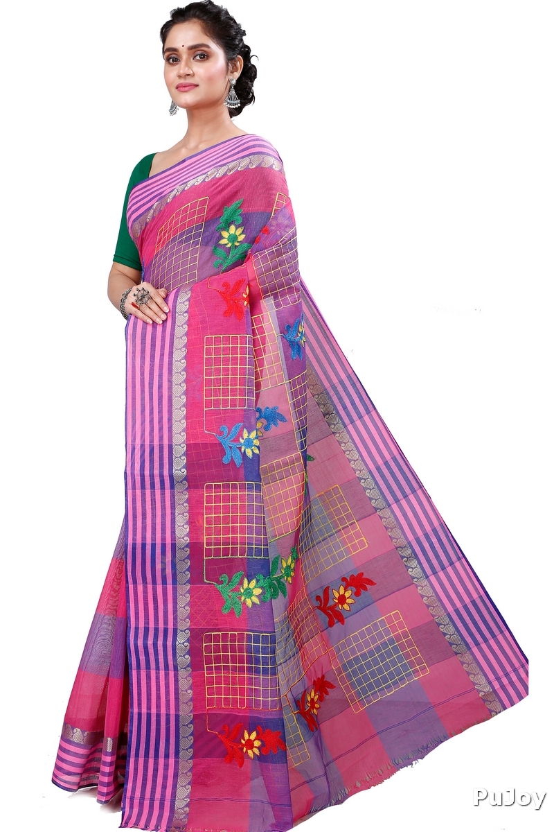 Dark Pink Pure Cotton Rivka Tant Embroidery (981)
