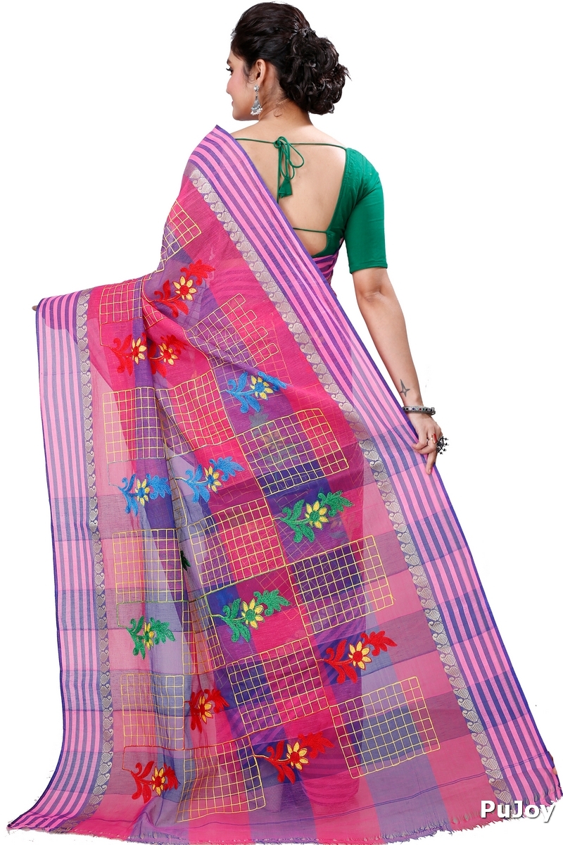Dark Pink Pure Cotton Rivka Tant Embroidery (981)