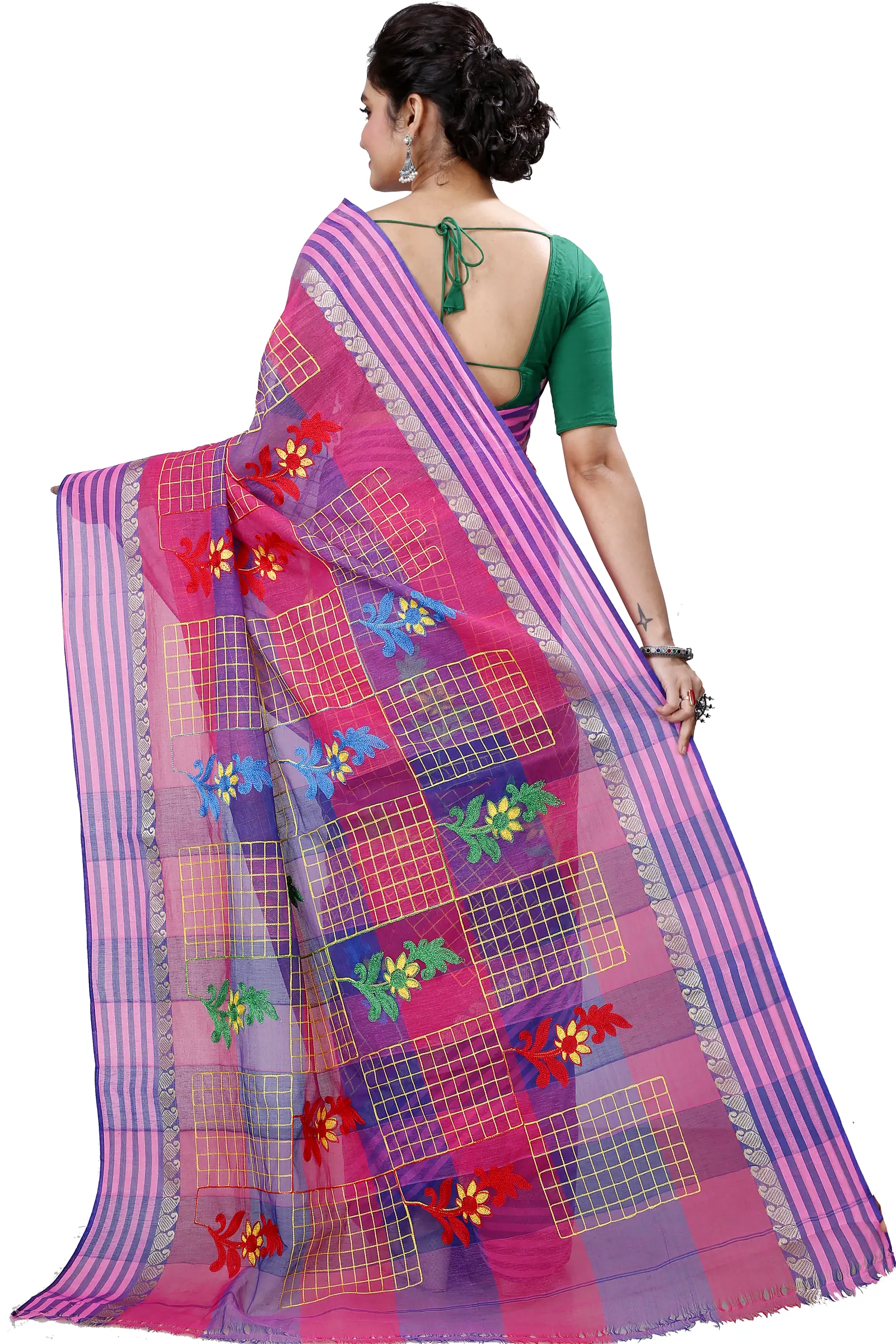 Dark Pink Pure Cotton Rivka Tant Embroidery (981)
