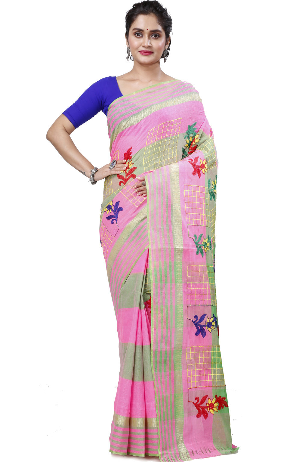 Light Pink Pure Cotton Rivka Tant Embroidery (982)