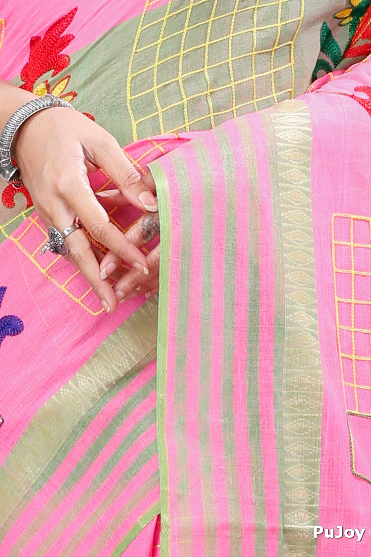 Light Pink Pure Cotton Rivka Tant Embroidery (982)