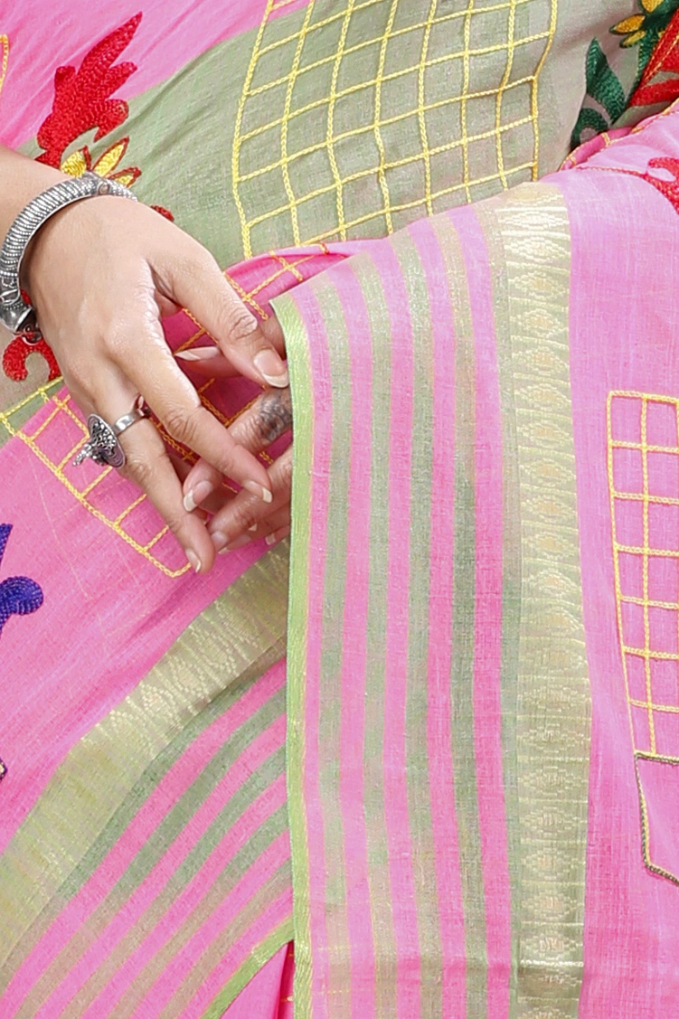 Light Pink Pure Cotton Rivka Tant Embroidery (982)