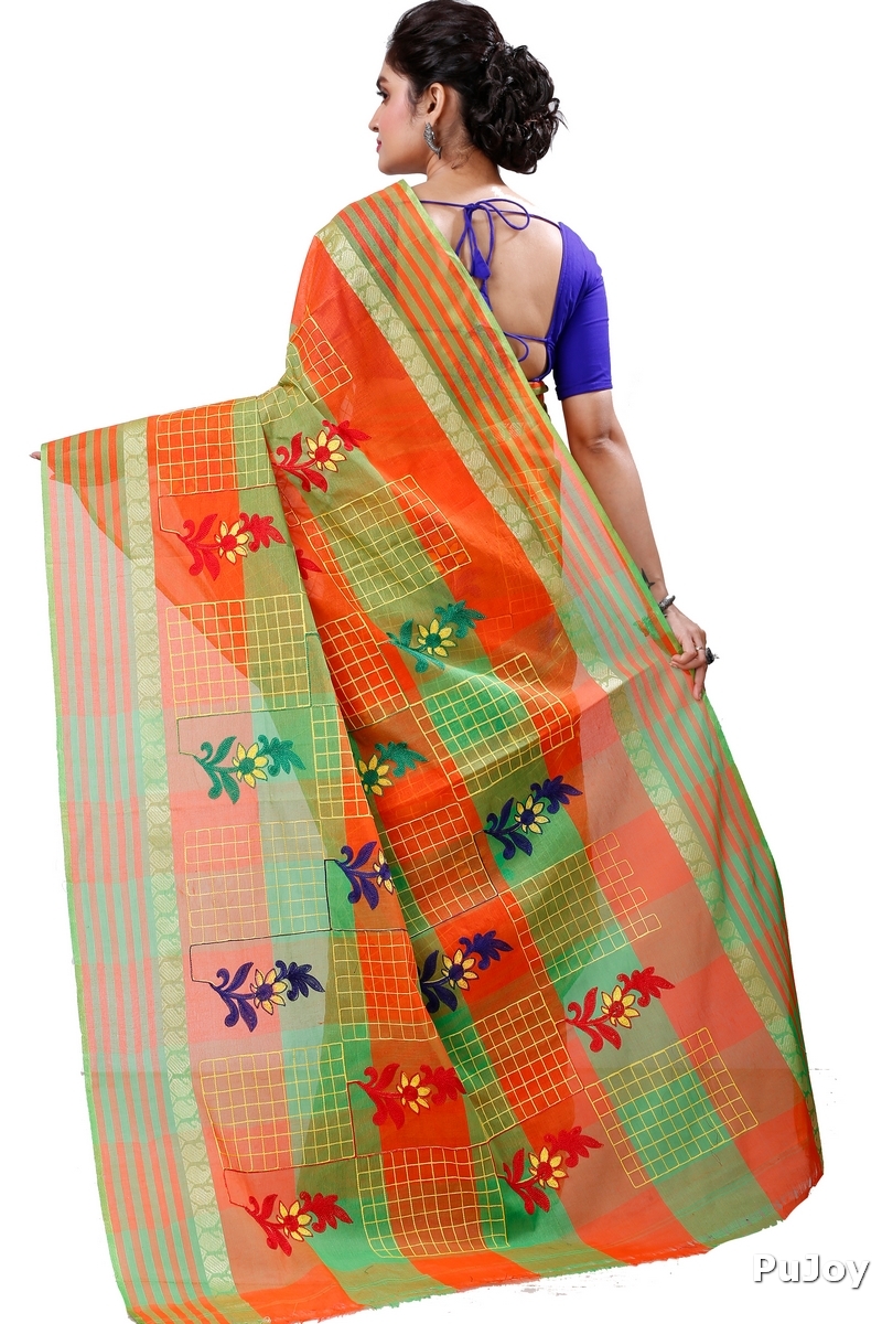 Orange Pure Cotton Rivka Tant Embroidery (983)
