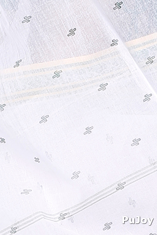 White Green Pure Cotton Regina Tant Saree (985)