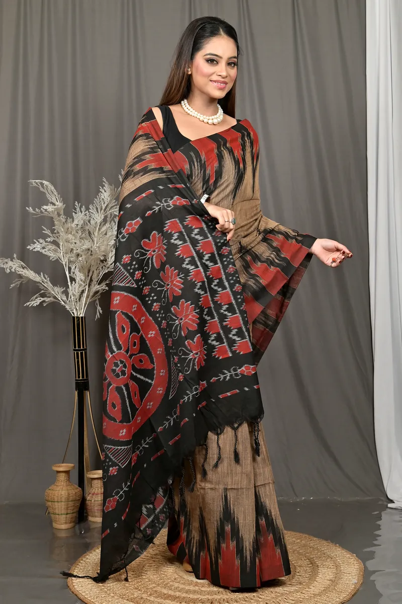 Multi-Coloured Cotton Soupur Kotki Saree  (108)