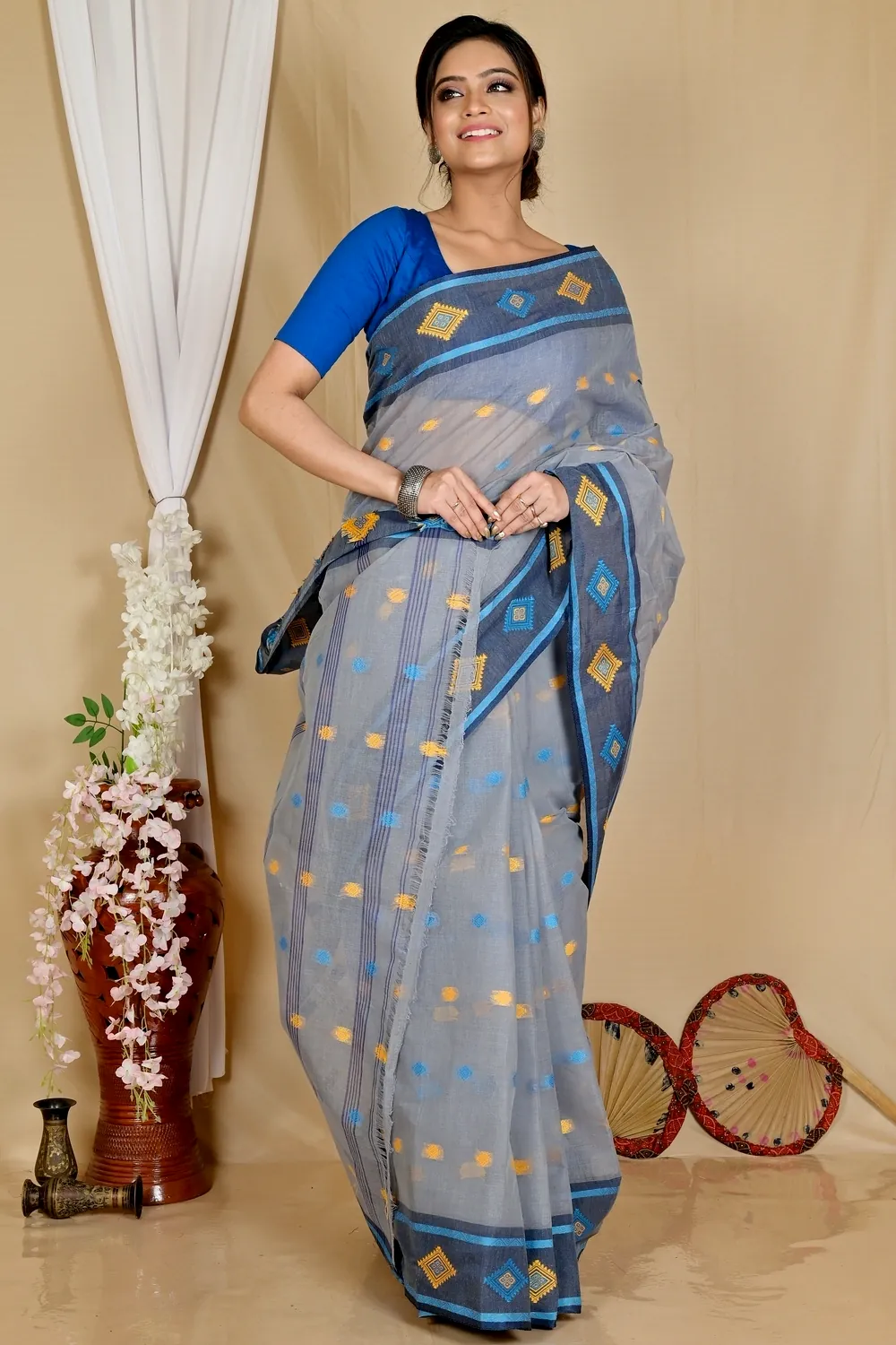 Assh Pure Cotton Apula Tant Saree (1622)