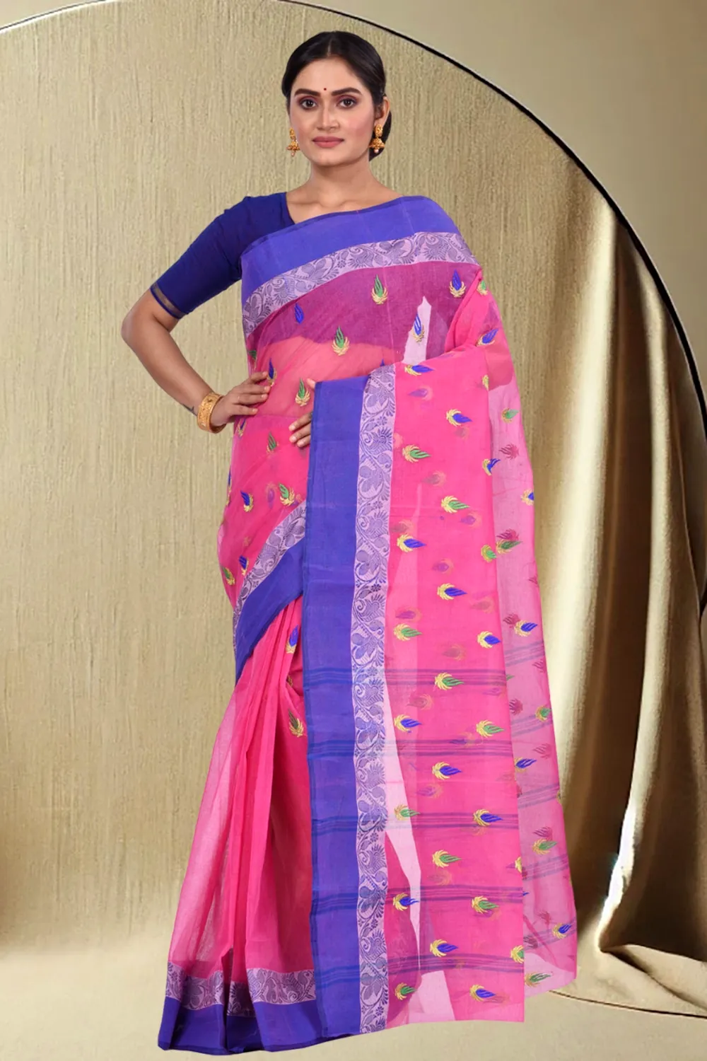 Pink Pure Cotton Dip_Embro Tant Embroidery (660)